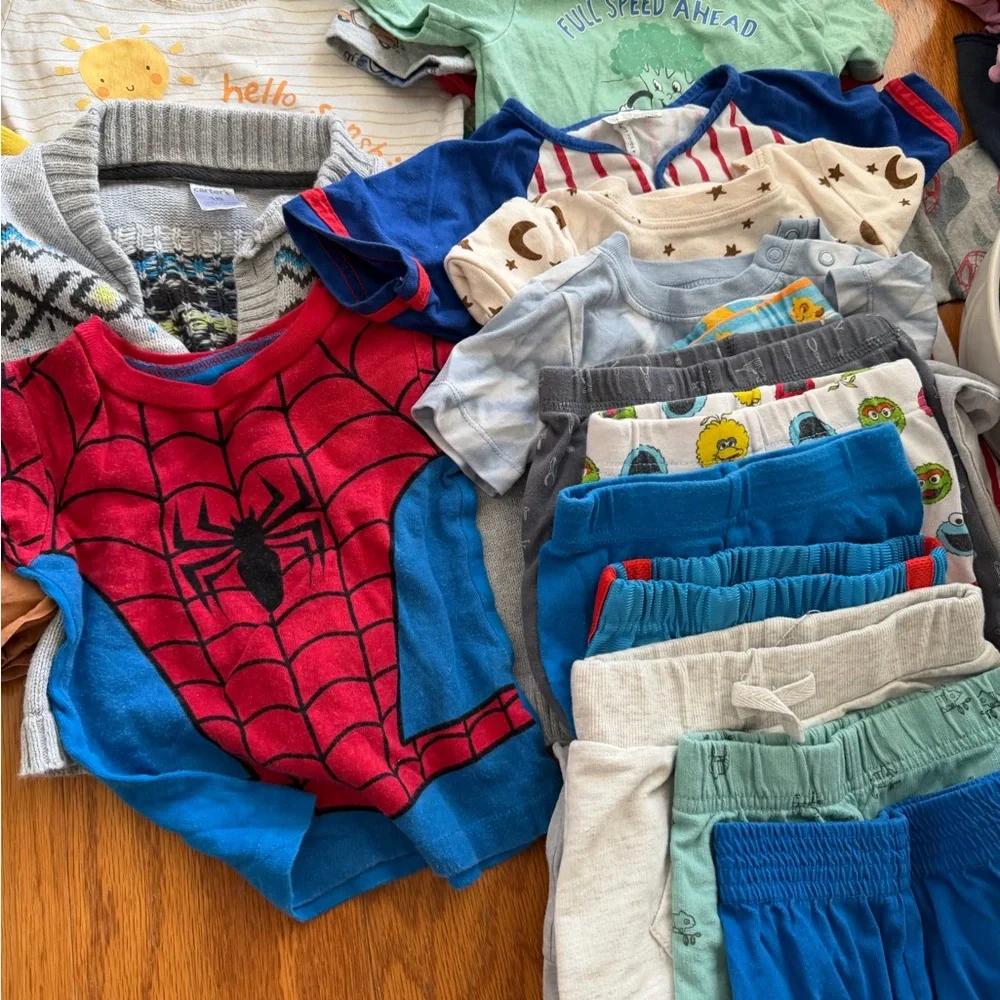 Mixed lot of baby boy clothes Colorful Baby Clothing Bundle 18 months m - Picture 5 of 9